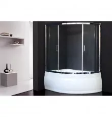 Шторка для ванны 140 см Royal Bath RB140ALP-T-CH прозрачное