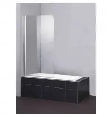 Шторка для ванны 80 см BelBagno Sela SELA-V-1-80/140-P-Cr-L текстурное стекло