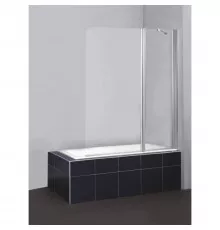 Шторка для ванны 120 см BelBagno Sela SELA-V-11-120/140-P-Cr-R текстурное стекло