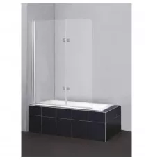Шторка для ванны 120 см BelBagno Sela SELA-V-21-120/140-P-Cr-L текстурное стекло