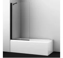 Шторка для ванны 80 см WasserKRAFT Berkel 48P01-80B Fixed прозрачное