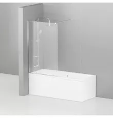 Шторка для ванны 80 см Cezares LIBERTA-V-1-80/155-C-Cr прозрачное