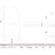 Приобрести Шторка для ванны 80 см Good Door Screen H-HT-80-C-CH прозрачное в магазине сантехники Santeh-Crystal.ru