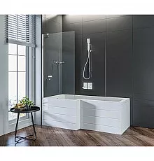 Шторка для ванны 90 см Good Door Screen BS-90-C-CH прозрачное