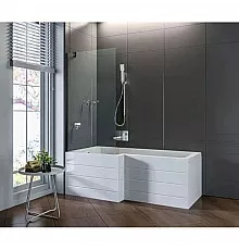 Шторка для ванны 90 см Good Door Screen BS-90-C-В прозрачное