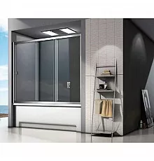 Шторка для ванны 140 см Good Door Screen WTW-140-C-CH прозрачное