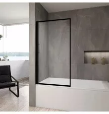 Шторка для ванны 80 см Rea Lagos REA-K7633 прозрачное