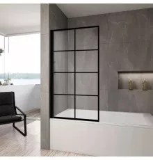 Шторка для ванны 80 см Rea Lagos-1 Fix REA-K4561 прозрачное
