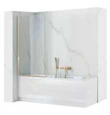 Шторка для ванны 80 см Rea Elegant REA-W5601 прозрачное