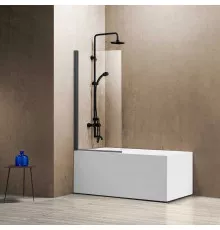Шторка для ванны 80 см Vincea VSB-11800CLGM прозрачное