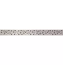 Декоративная решетка 844 мм AlcaPlast Buble глянцевый хром BUBLE-850L