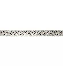 Декоративная решетка 1144 мм AlcaPlast Buble нержавеющая сталь BUBLE-1150M