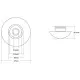 Купить Накладка на слив раковины Abber AC0014MBG в магазине сантехники Santeh-Crystal.ru