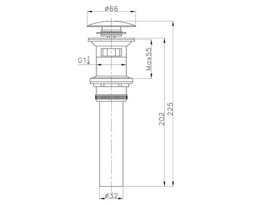 Донный клапан AltroBagno AltroBagnoPU070206Cr