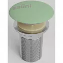 Донный клапан для раковины Salini S-Sense D 501 161201GF6019 без перелива, бело-зеленый глянец