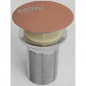 Донный клапан для раковины Salini S-Sense D 501 161201GF3012 без перелива, бежево-красный глянец