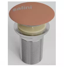Донный клапан для раковины Salini S-Sense D 501 161201GF3012 без перелива, бежево-красный глянец