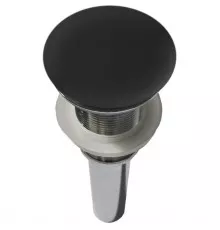 Донный клапан для раковины Vincea Solid Surface DBS-616MB без перелива, черный матовый