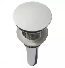 Донный клапан для раковины Vincea Solid Surface DBS-616MW без перелива, белый матовый