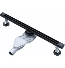 Душевой трап (лоток) AltroBagno Stella AltroBagnoStella071223MB 60 см, с решеткой, щелевой, черный матовый