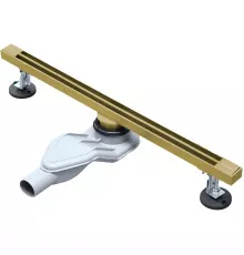 Душевой трап (лоток) AltroBagno Stella AltroBagnoStella071224BG 60 см, с решеткой, щелевой, золотой матовый