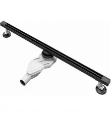 Душевой трап (лоток) AltroBagno Stella AltroBagnoStella071226MB 80 см, с решеткой, щелевой, черный матовый