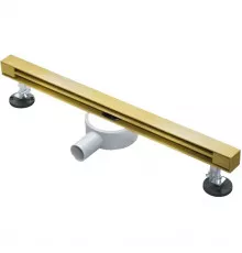 Душевой трап (лоток) AltroBagno Trave AltroBagnoTrave071218BG 60 см, с решеткой, щелевой, золотой матовый