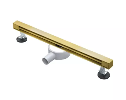 Душевой трап (лоток) AltroBagno Trave AltroBagnoTrave071218BG 60 см, с решеткой, щелевой, золотой матовый