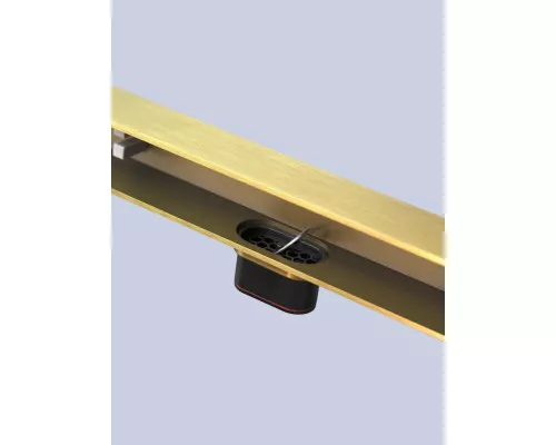 Душевой трап (лоток) AltroBagno Trave AltroBagnoTrave071218BG 60 см, с решеткой, щелевой, золотой матовый