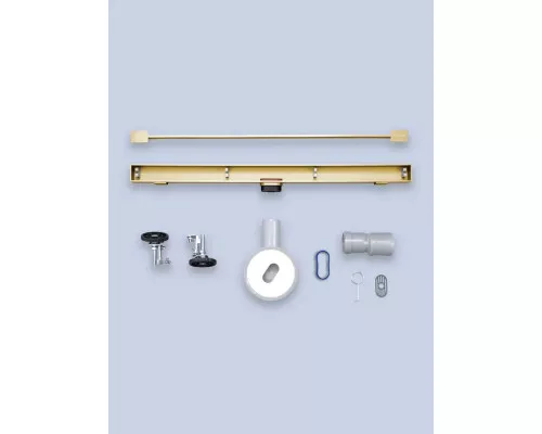 Душевой трап (лоток) AltroBagno Trave AltroBagnoTrave071218BG 60 см, с решеткой, щелевой, золотой матовый