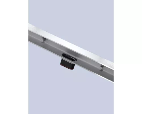 Душевой трап (лоток) AltroBagno Trave AltroBagnoTrave071219Ni 80 см, с решеткой, щелевой, никель матовый