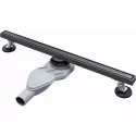 Душевой трап (лоток) AltroBagno Supremo AltroBagnoSupremo071230GM 60 см, с решеткой, 2 в 1 под плитку, оружейная сталь