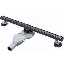 Душевой трап (лоток) AltroBagno Supremo AltroBagnoSupremo071230GM 60 см, с решеткой, 2 в 1 под плитку, оружейная сталь