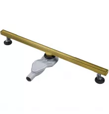 Душевой трап (лоток) AltroBagno Supremo AltroBagnoSupremo071237BG 80 см, с решеткой, 2 в 1 под плитку, золотой матовый