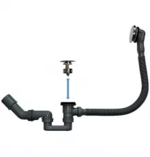 Слив-перелив для ванны Vincea DU-OV автомат, хром