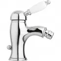 Смеситель для биде хром, ручка белая Cezares Elite ELITE-BSM1-01-Bi