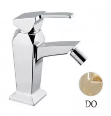 Смеситель на биде однорычажный c донным клапаном золото 24 карата Cezares Legend LEGEND-BSM2-03/24