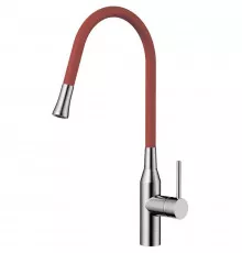 Смеситель для кухни нержавеющая сталь/красный Omoikiri Yatomi-BN-R