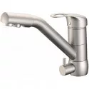 Смеситель для кухни с подключением к фильтру Zorg Sanitary ZR400KF12ALYUMETALLIK Смеситель для кухни с подключением к фильтру Zorg Sanitary ZR400KF12ALYUMETALLIK