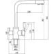 Заказать Смеситель для кухни с подключением к фильтру Savol S-L1801 в магазине сантехники Santeh-Crystal.ru