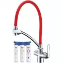 Смеситель для кухни с фильтром Lemark Comfort LM3070C-Red + H851P00