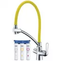 Смеситель для кухни с фильтром Lemark Comfort LM3070C-Yellow + H851P00