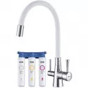 Смеситель для кухни с фильтром Lemark Comfort LM3075C-White + H851P00