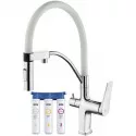 Смеситель для кухни с фильтром Lemark Comfort LM3074C-White + H851P00