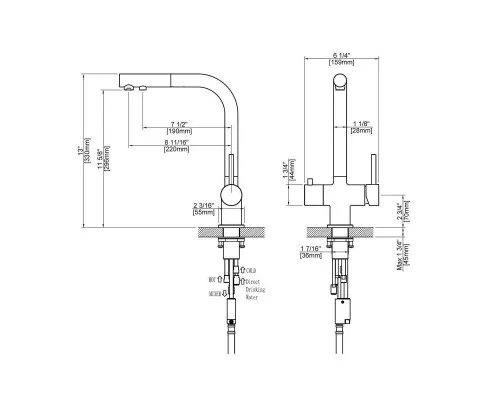 Купить Смеситель для кухни с фильтром Timo Saona 2356/03FL + H851P00 в магазине сантехники Santeh-Crystal.ru