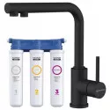 Смеситель для кухни с фильтром Omoikiri Nakagawa 2 Plus-BL черный 4994414 + H851P00 Смеситель для кухни с фильтром Omoikiri Nakagawa 2 Plus-BL черный 4994414 + H851P00