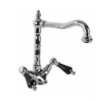 Смеситель для раковины хром, ручки Swarovski Nero Cezares Diamond DIAMOND-LS2-01-Sw-N