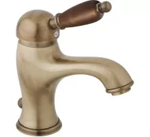 Смеситель для раковины бронза, ручка орех Cezares Elite ELITE-LSM1-02-Nc