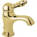 Смеситель для раковины золото 24 карат, ручка металл Cezares Elite ELITE-LSM1-03/24-M