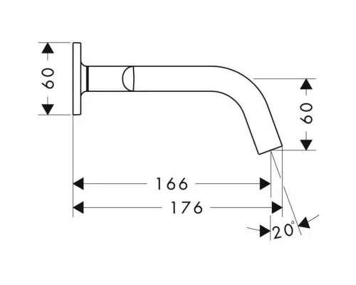 Заказать Смеситель для раковины с выпуском Axor Citterio M 34313000 в магазине сантехники Santeh-Crystal.ru
